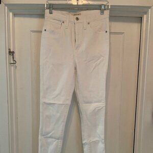 Madewell Toothpick High-Rise Jeans - White